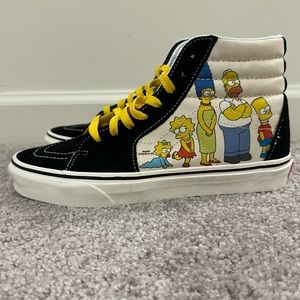 The Simpson’s X Vans Sk8-HI, US Women’s 8.5/ US Men’s 7.0, No tags/box. New!